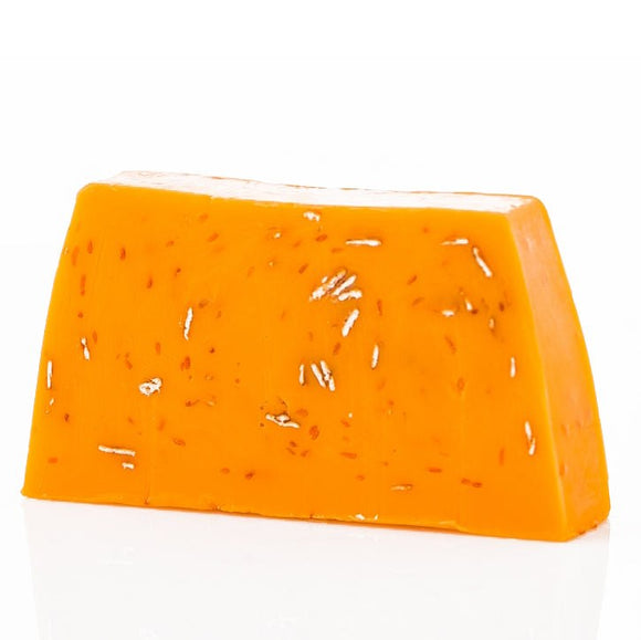 Tranche de savon artisanal zeste d'orange
