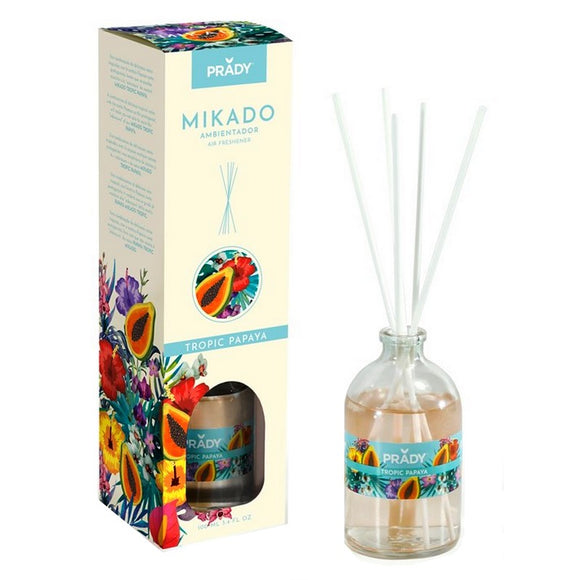 Parfum d’ambiance mikado « Tropique papaye  » – Prady